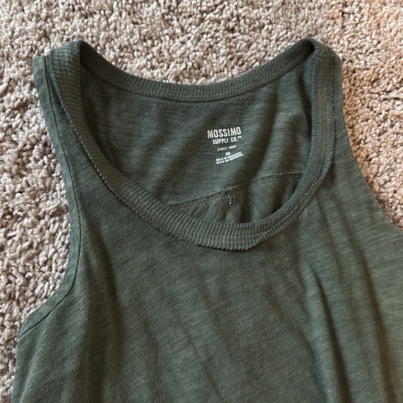 Custom embroidered ASIAN CAT in the meadow shark bite tank tunic top green XS - Picture 2 of 8